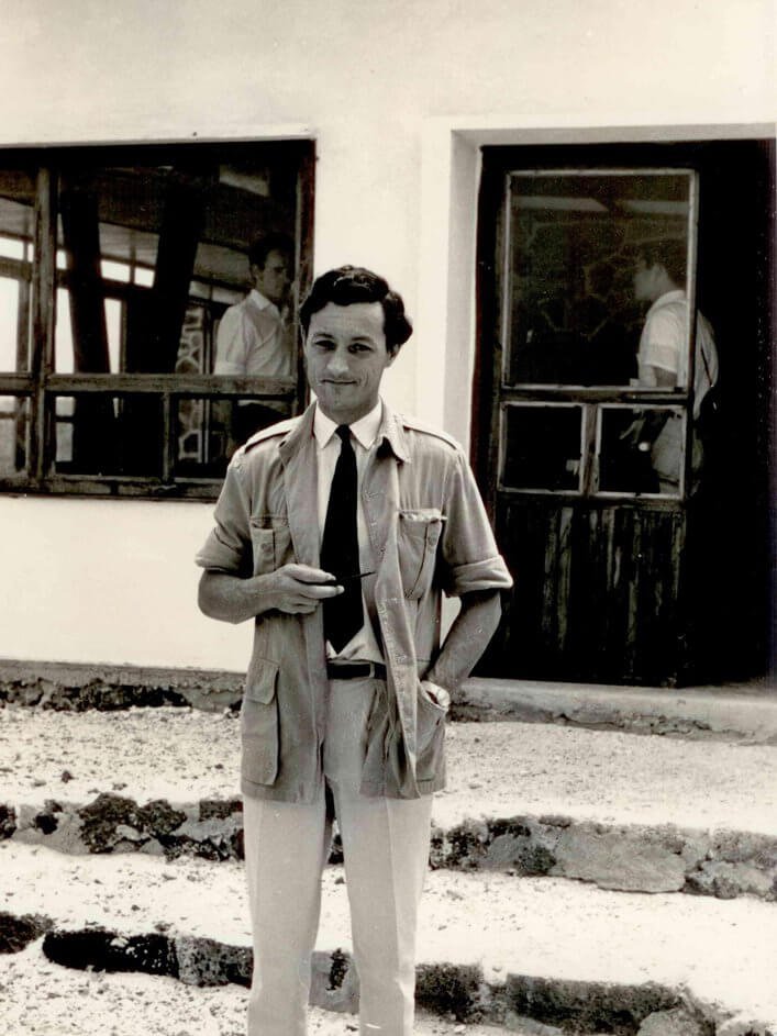 Roger Perry at the Charles Darwin Research Station.