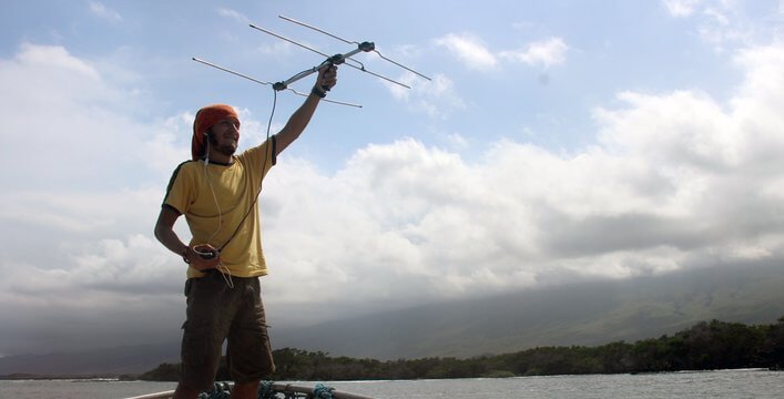 CDF Volunteer Joel Alava monitoring.