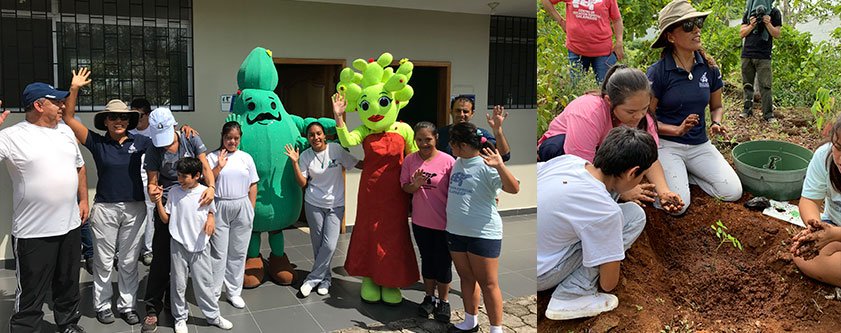 Equipo FCD trabajando con estudiantes de la Unidad de Educación Especializada Galápagos