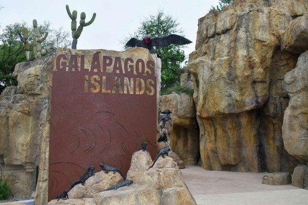 La entrada a la exposición de las islas Galápagos en Houston Zoo. Foto: FCD