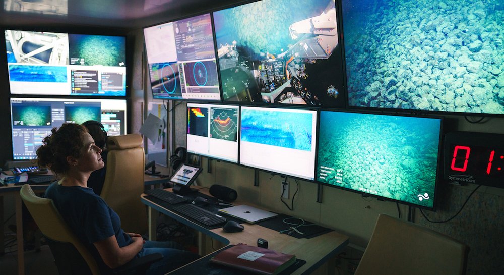 La sala de control del R/V Falkor (too). Foto: 