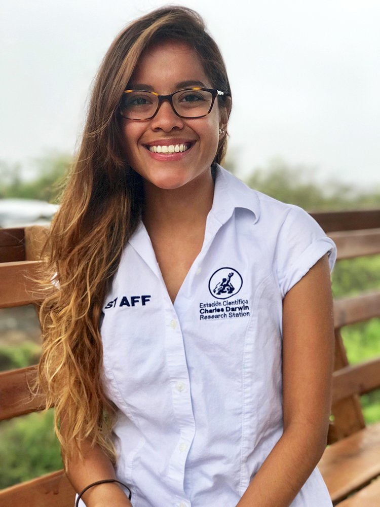 Patricia volunteering at the Charles Darwin Research Station in the summer of 2017.