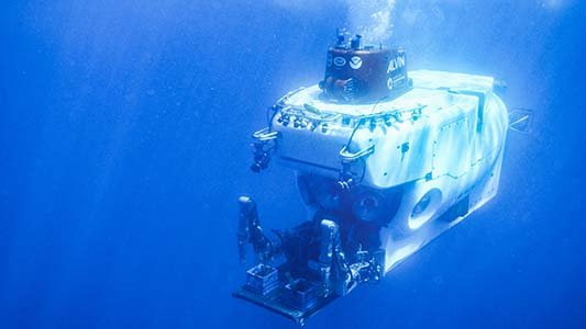 Submarino de investigación Alvin. Foto: Ken Kostel, ©Woods Hole Oceanographic Institution