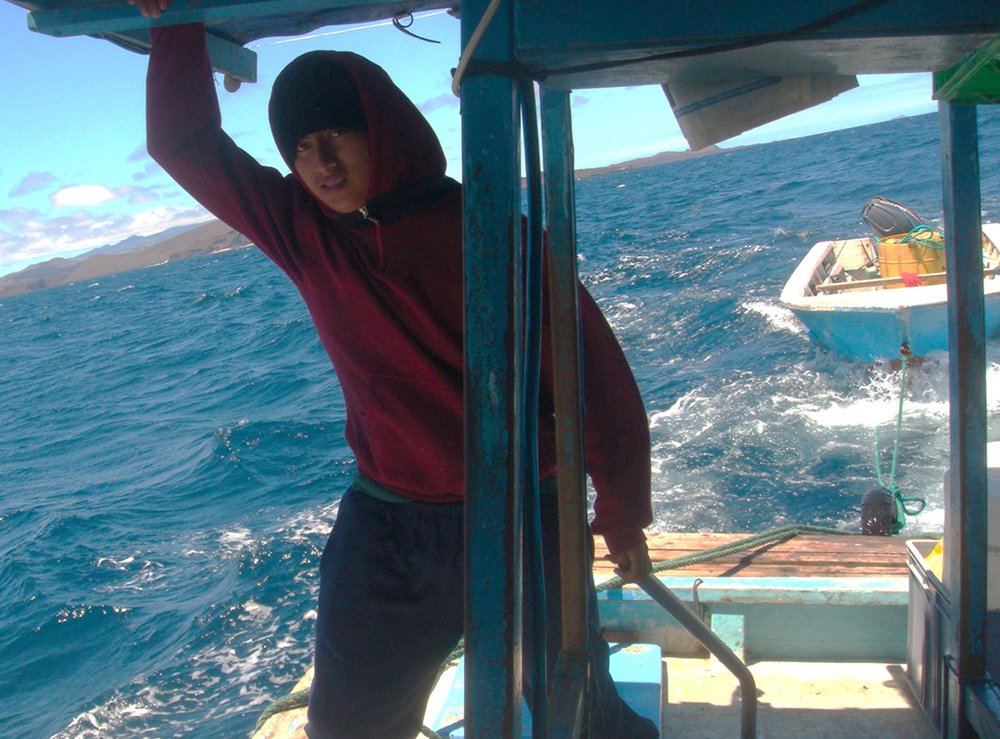 Wilson Rivadeneira, fisherman and aquaculture engineer from Galapagos